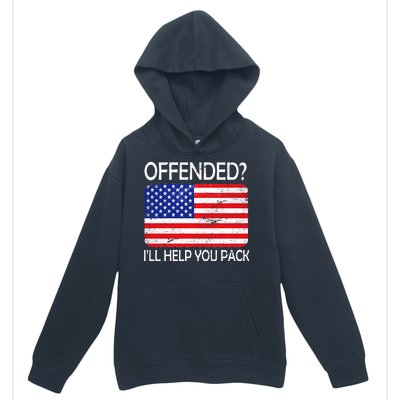 USA Offended I'll Help You Pack Urban Pullover Hoodie