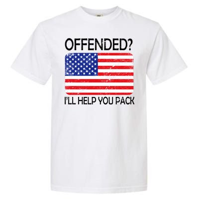 USA Offended I'll Help You Pack Garment-Dyed Heavyweight T-Shirt