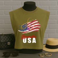 USA Olympics Gymnastics Team Garment-Dyed Women's Muscle Tee