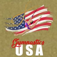 USA Olympics Gymnastics Team Garment-Dyed Women's Muscle Tee