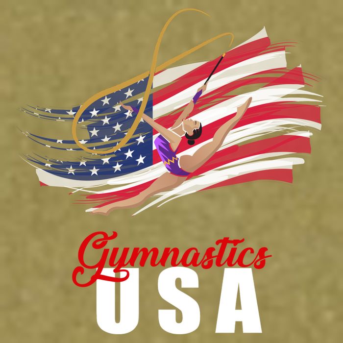 USA Olympics Gymnastics Team Garment-Dyed Women's Muscle Tee