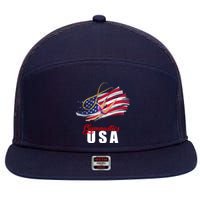 USA Olympics Gymnastics Team 7 Panel Mesh Trucker Snapback Hat