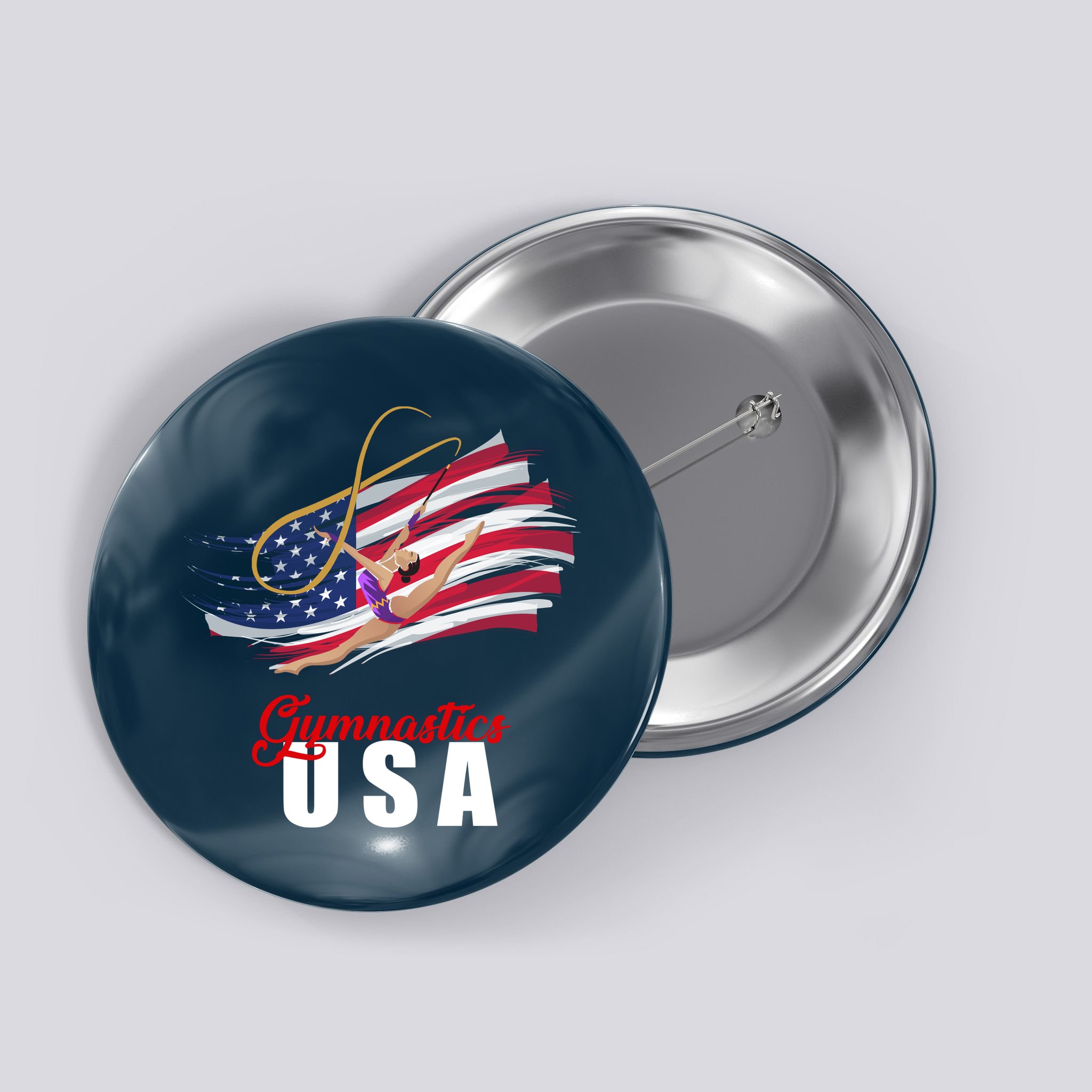USA Olympics Gymnastics Team Button