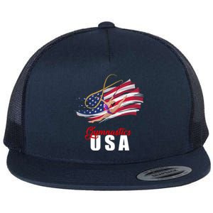 USA Olympics Gymnastics Team Flat Bill Trucker Hat