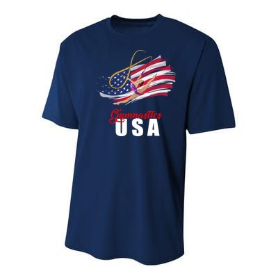 USA Olympics Gymnastics Team Youth Performance Sprint T-Shirt