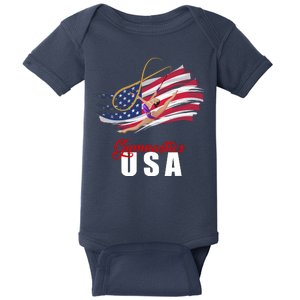 USA Olympics Gymnastics Team Baby Bodysuit