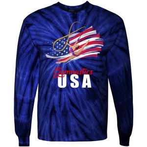 USA Olympics Gymnastics Team Tie-Dye Long Sleeve Shirt