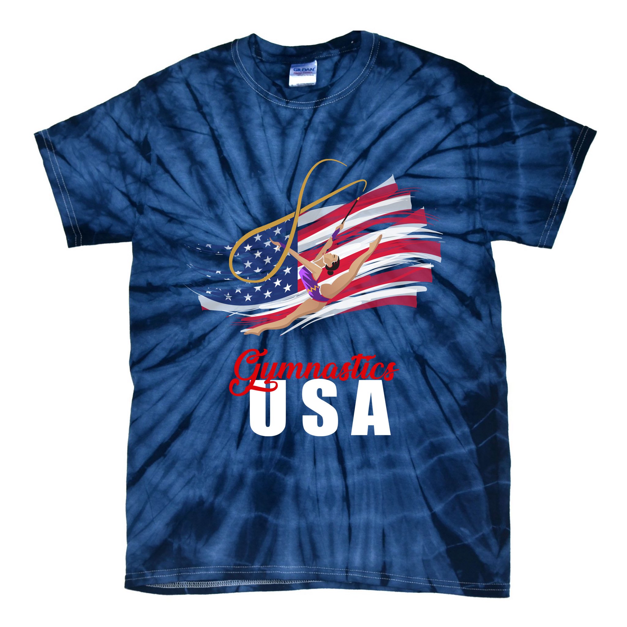 USA Olympics Gymnastics Team Tie-Dye T-Shirt