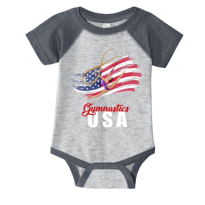 USA Olympics Gymnastics Team Infant Baby Jersey Bodysuit