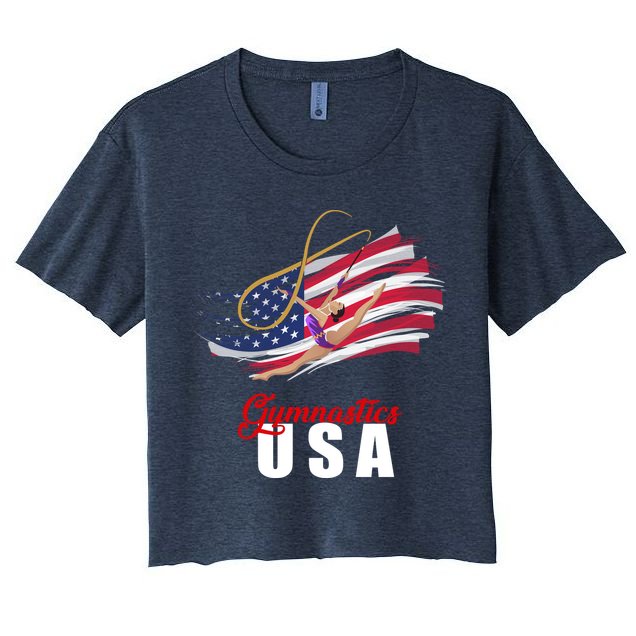 USA Olympics Gymnastics Team Crop Top