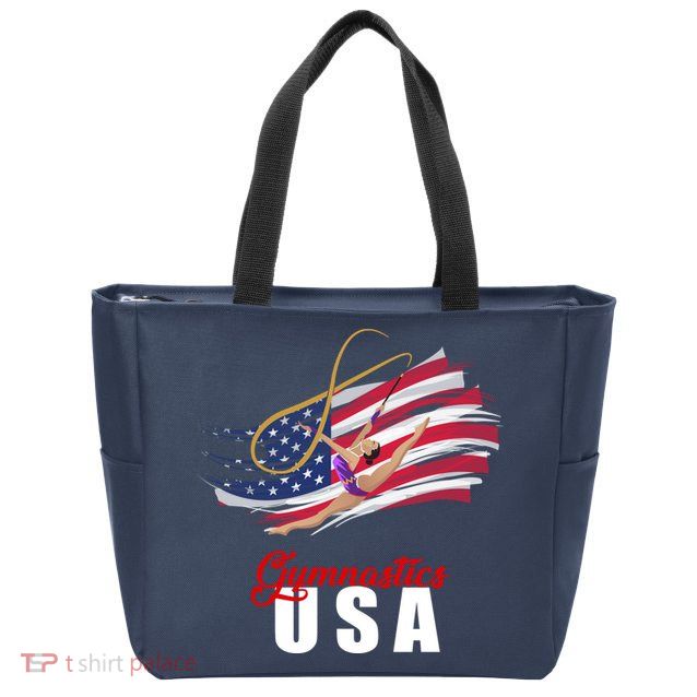 USA Olympics Gymnastics Team Zip Tote Bag