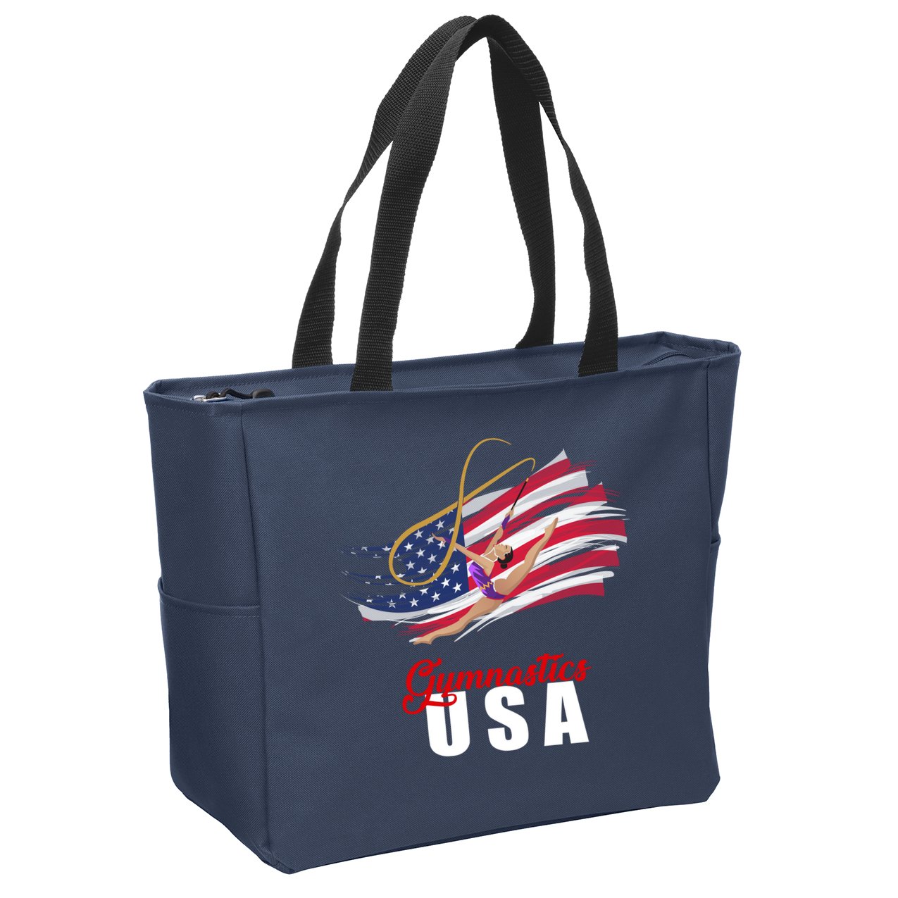 USA Olympics Gymnastics Team Zip Tote Bag