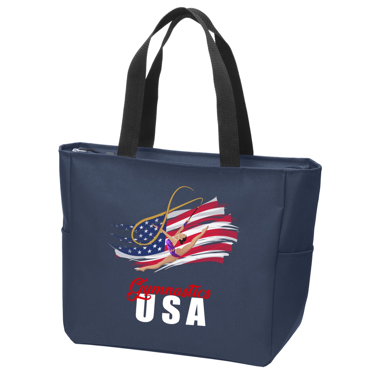 USA Olympics Gymnastics Team Zip Tote Bag