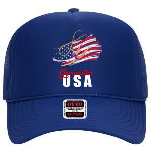 USA Olympics Gymnastics Team High Crown Mesh Back Trucker Hat