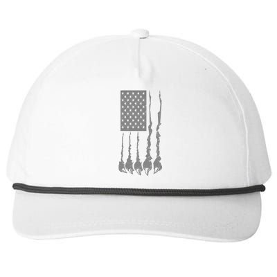 USA Panther Claw Snapback Five-Panel Rope Hat