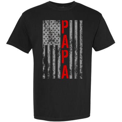 USA PAPA Retro Vintage Flag Garment-Dyed Heavyweight T-Shirt