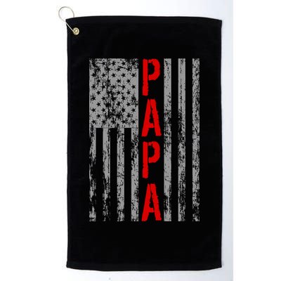 USA PAPA Retro Vintage Flag Golf Towel