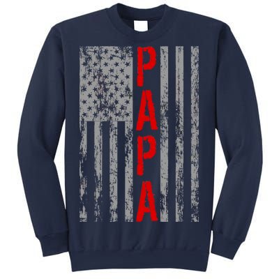 USA PAPA Retro Vintage Flag Sweatshirt