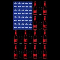 USA Patriotic Beer Bottle American Flag Mug