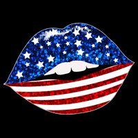 USA Patriotic Lips Of America Impact Tech Backpack