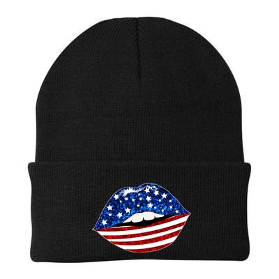 USA Patriotic Lips Of America Beanie