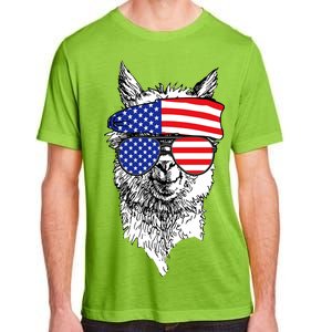 USA Patriotic Llama Adult ChromaSoft Performance T-Shirt