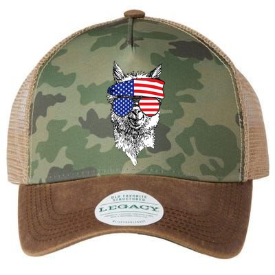 USA Patriotic Llama Legacy Tie Dye Trucker Hat