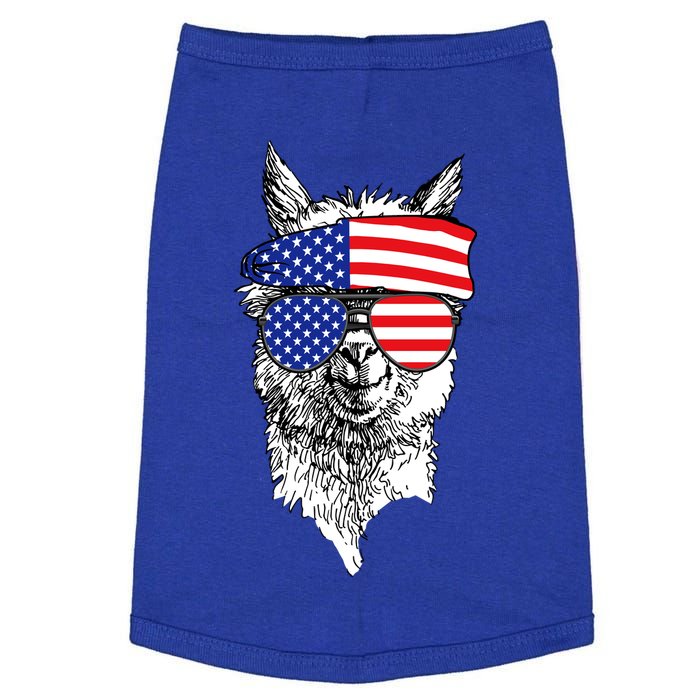 USA Patriotic Llama Doggie Tank