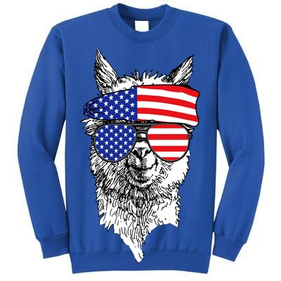 USA Patriotic Llama Sweatshirt