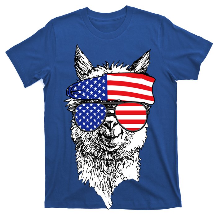 USA Patriotic Llama T-Shirt