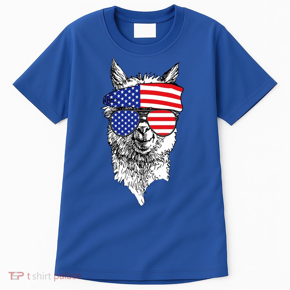 USA Patriotic Llama Tall T-Shirt
