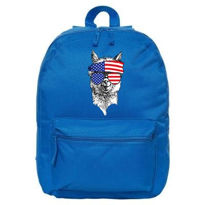 USA Patriotic Llama 16 in Basic Backpack