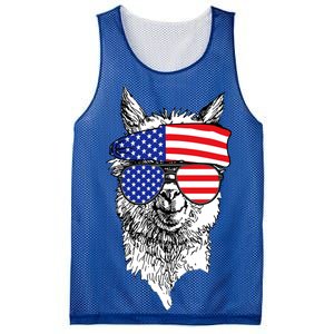 USA Patriotic Llama Mesh Reversible Basketball Jersey Tank