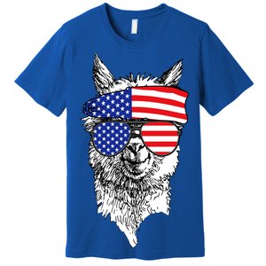 USA Patriotic Llama Premium T-Shirt