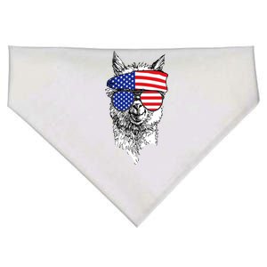 USA Patriotic Llama USA-Made Doggie Bandana