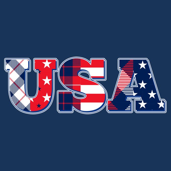 USA Patriotic Logo Star Stripes Patterns 7 Panel Mesh Trucker Snapback Hat