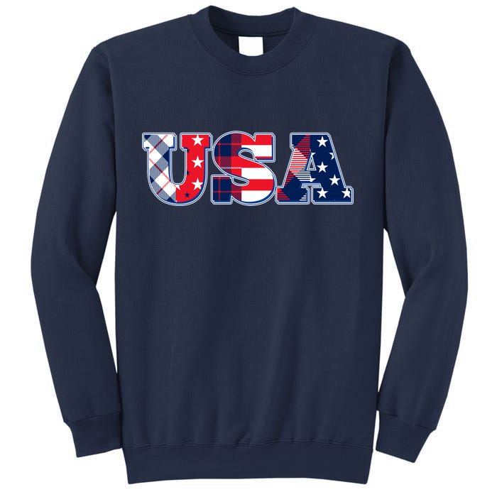 USA Patriotic Logo Star Stripes Patterns Sweatshirt