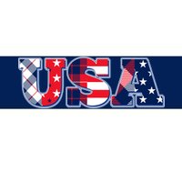 USA Patriotic Logo Star Stripes Patterns Bumper Sticker