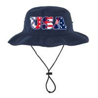 USA Patriotic Logo Star Stripes Patterns Legacy Cool Fit Booney Bucket Hat