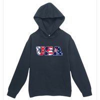 USA Patriotic Logo Star Stripes Patterns Urban Pullover Hoodie