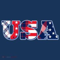 USA Patriotic Logo Star Stripes Patterns Tank Top