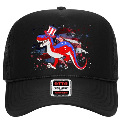 USA Patriotic Presidential Dinosaur Trucker Hat