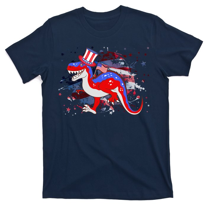 USA Patriotic Presidential Dinosaur T-Shirt