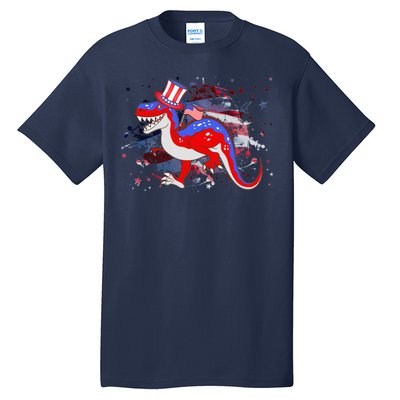 USA Patriotic Presidential Dinosaur Tall T-Shirt