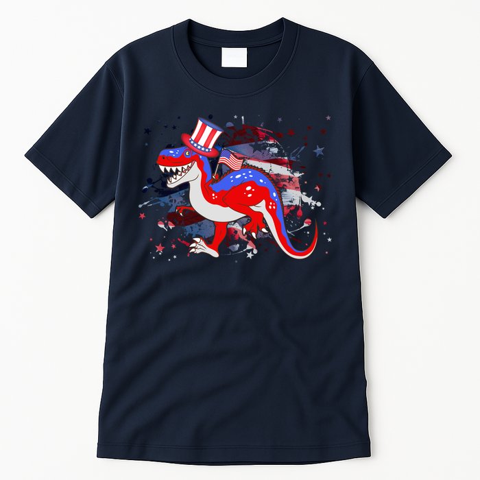 USA Patriotic Presidential Dinosaur Tall T-Shirt
