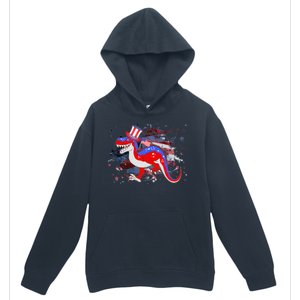 USA Patriotic Presidential Dinosaur Urban Pullover Hoodie