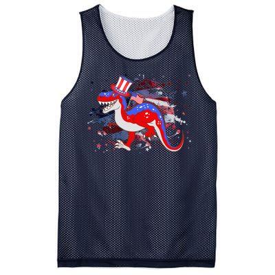 USA Patriotic Presidential Dinosaur Mesh Reversible Basketball Jersey Tank