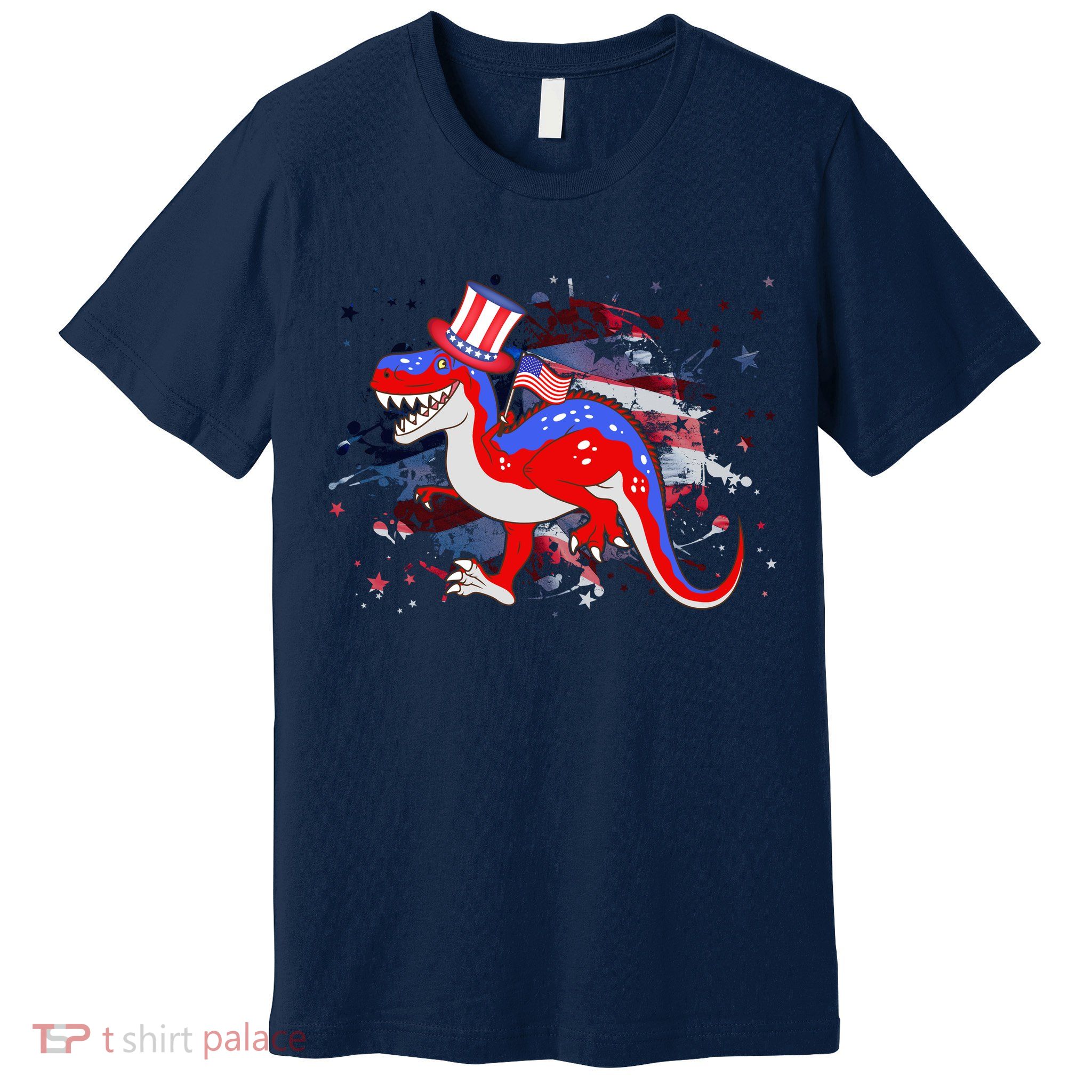 USA Patriotic Presidential Dinosaur Premium T-Shirt