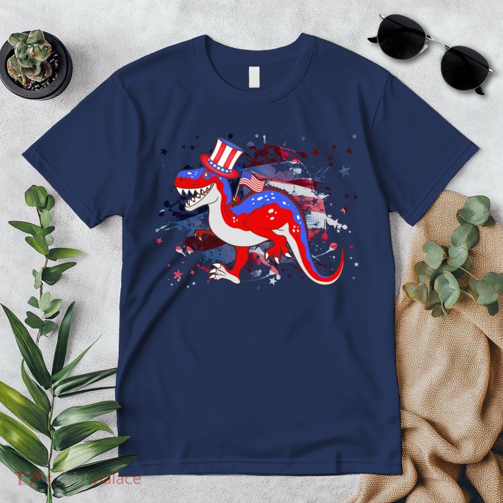 USA Patriotic Presidential Dinosaur Premium T-Shirt