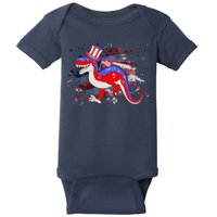 USA Patriotic Presidential Dinosaur Baby Bodysuit